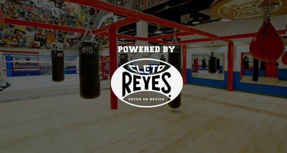 Best boxing gym with a sign powered by Reeves.