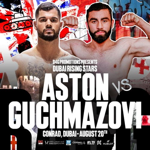 Aston Guzmanov dominating Round 10 in thrilling boxing match against Aston Guzmanov.