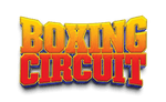 The boxing circuit logo showcased against a black background, emphasizing the essence of boxing classes.